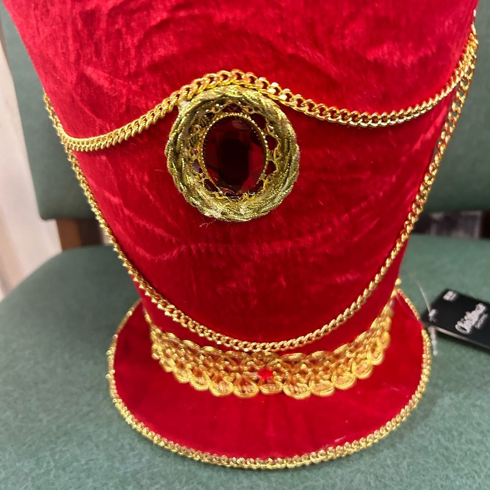Christmas Decor Large red and gold nut cracker hats - Picture 2 of 6